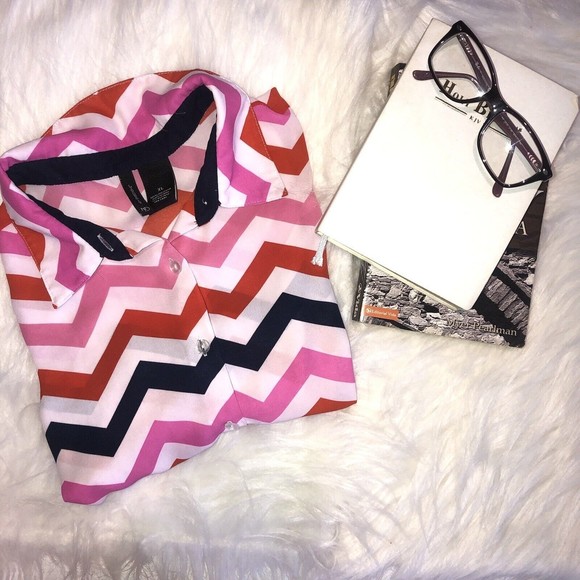 New Direction Size XL tunic blouse flowy Pink/white floral sleeveless v … - Picture 12 of 12